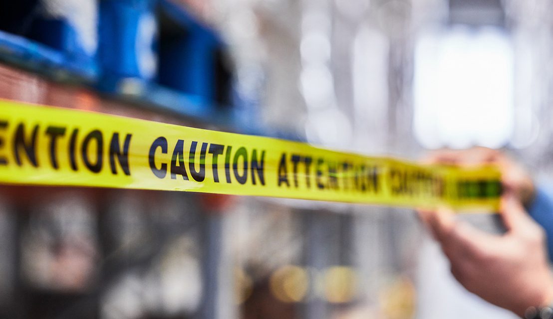 Supply Chain Risk Webinar - Caution Tape Being Put Up