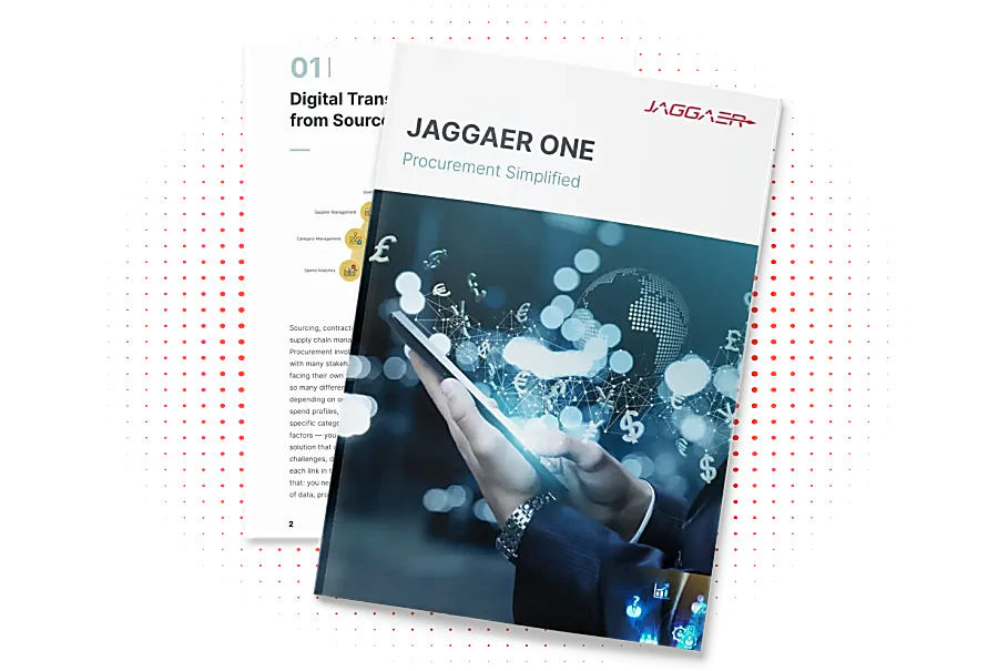 jaggaer one dotted Sustainable and Strategic Procurement with JAGGAER